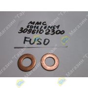 Шайба под форсунку MITSUBISHI FUSO двигатель 6D16/6M61 30961-02300/ 3096116400/AHH040039 медная (9,2x18x1) KIBI