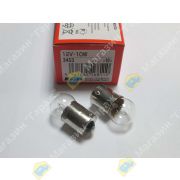 Лампа 12V BA15s G18 10W KOITO 3453 (габарит/подсветка)