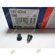 Лампа 14V (BAX) T4.2 40mA KOITO 1560 с патроном/проволочки (панель приборов)