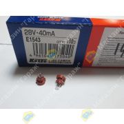 Лампа 28V (BAX) T3 40mA KOITO E1543 с патроном/проволочки (панель приборов)