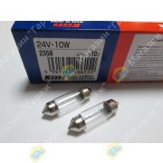 Лампа 24V S8.5/S8.5 T10x37 10W KOITO 2358 (салон/поворот)