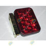 Фонарь габаритный диодный прямоугольный красный SD-6002R