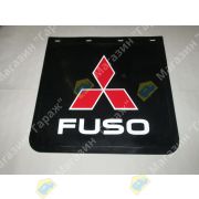 Брызговик задний «FUSO» 50x50см (материал эластичный,морозостойкий) (PVC+Rubber) (ПВХ+резина) MF-50*50-FSO