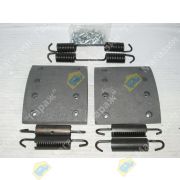 Накладки тормозные AL-4120-1 (T320-1308) 8982419120 1611L57/GL-4308 ISUZU NQR90 (лев.руль) передние/задние (ширина 130мм) (с пружинами)
