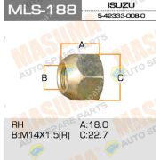 Гайка ISUZU NKR передняя 5423330080/8980079050 R (mls-188) / (mls-165) / (mls-141)