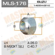 Гайка ISUZU NPR передняя 1423340210 L (mls-176)