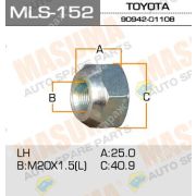 Гайка TOYOTA/HINO/MITSUBISHI FUSO/NISSAN UD передняя 90942-01108 L (mls-152)