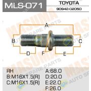 Шпилька TOYOTA BU/LY задняя 90942-02050 R (mls-071)