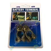 Клемма аккумуляторная (к-т 2шт.) BTZ-02 (крепление под 1 болт)