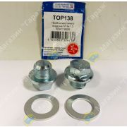 Пробка поддона TOYOTA/HINO/MITSUBISHI FUSO TOP138 / 90033-41020/ 90341-18089/9609-18104/9619-18113/MH037126 (резьба M18x1,5 ключ на 17) TransmasterUniversal
