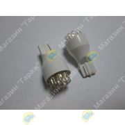 Лампа светодиодная 24V W2,1x9,5d T15-01 9 LED без цоколя (панель приборов/габарит/подсветка)