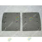 Накладки тормозные AL-4120-1 (T320-1308) 8982419120 1611L57/GL-4308 ISUZU NQR90 (лев.руль) передние/задние (ширина 130мм) (без пружин)